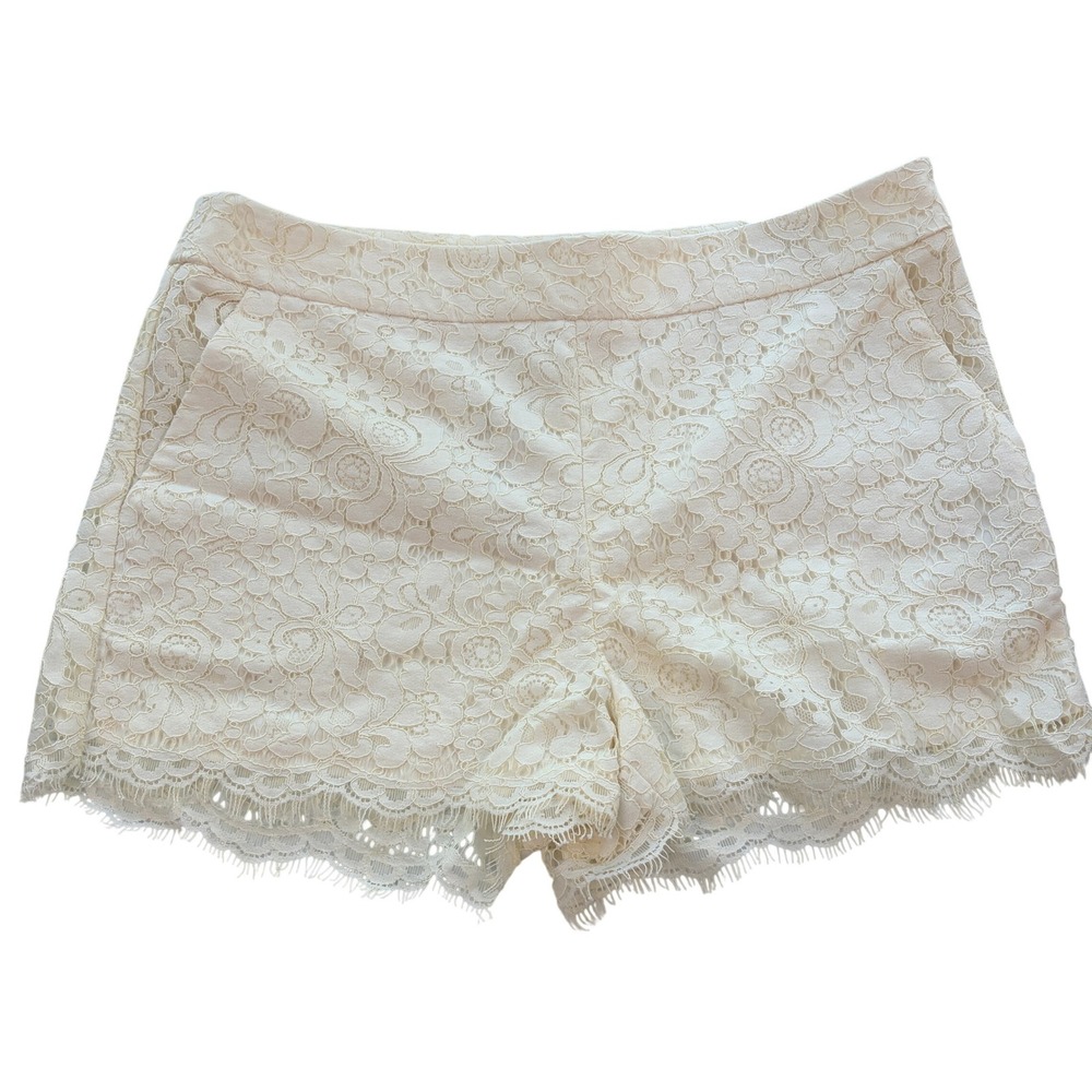 Express‎ Lace Shorts 10 Ivory New